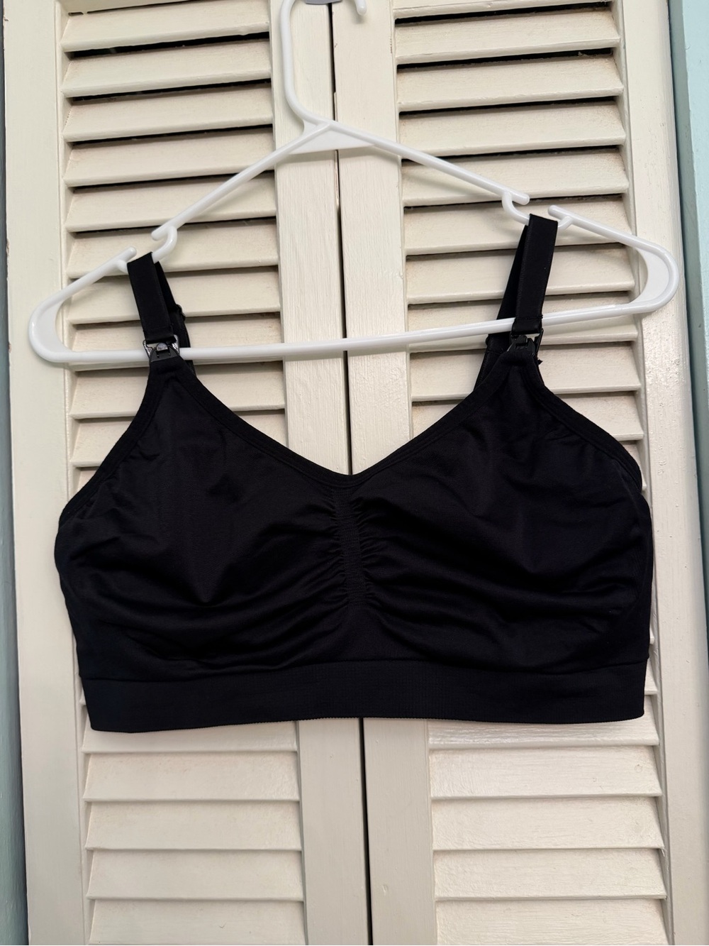 Motherhood Maternity Black Clip-Down Nursing Bra- Seamless Support